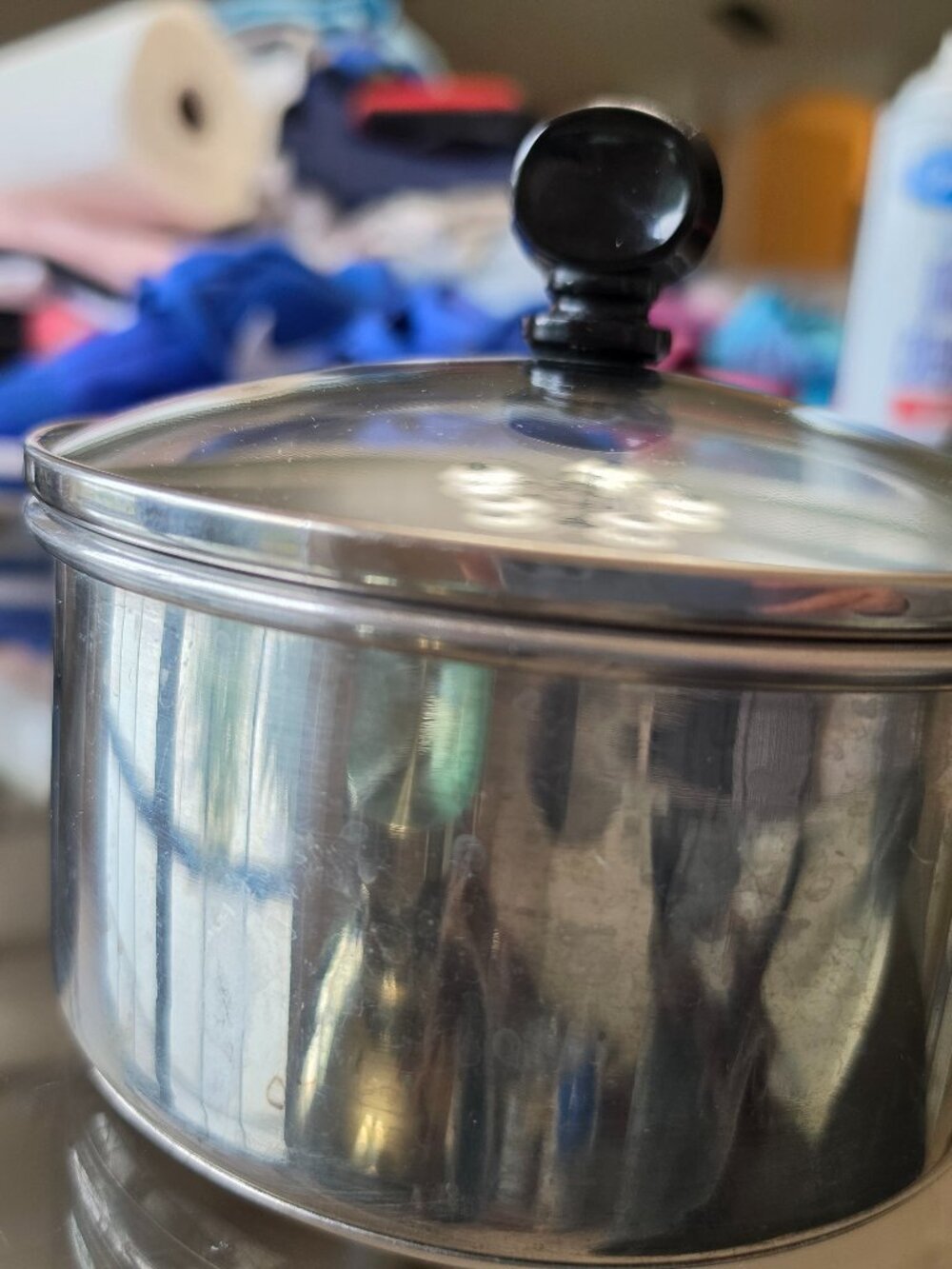 18/10 STAINLESS STEEL VINTAGE FARBERWEAR SAUCEPAN 1QT